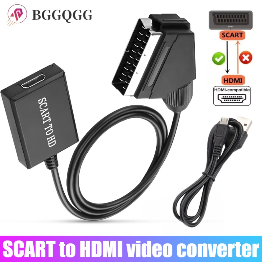 Scart To Hdmi - Kabel adaptera SCART do HDMI zgodny