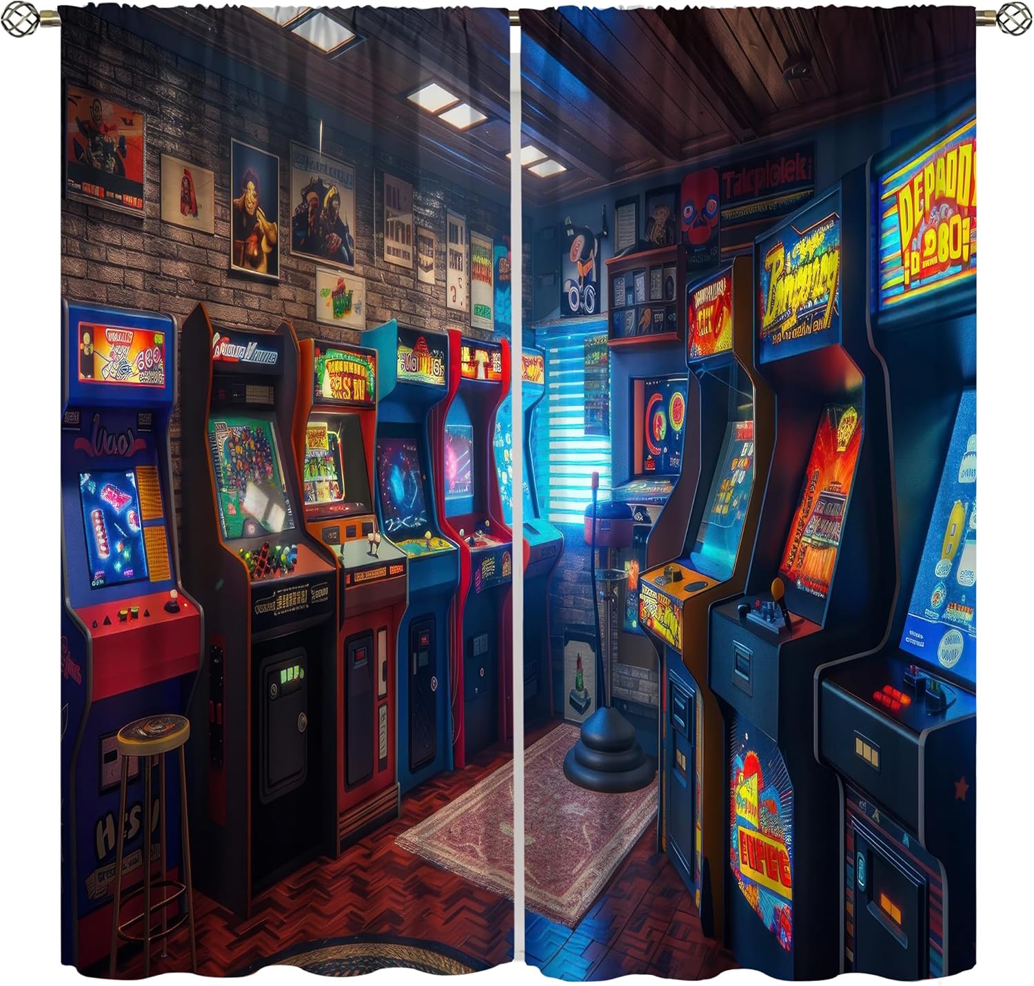 Zasłony do salonu gier w stylu – Retro Gaming Youtube recenzja i cena