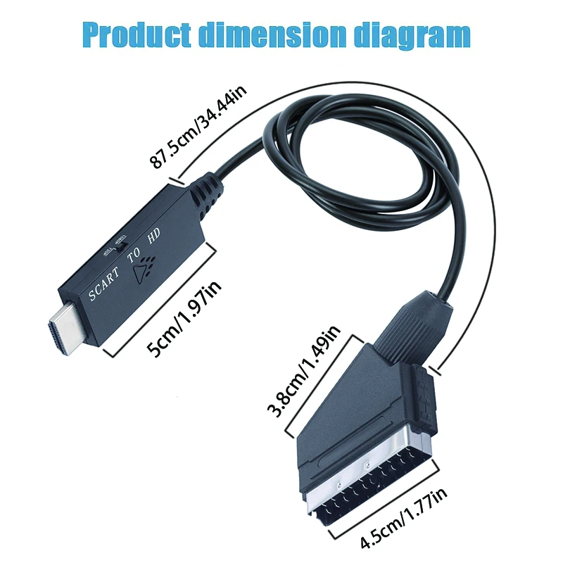 Konwerter SCART na HDMI, obsłu – Scart To Hdmi recenzja i cena