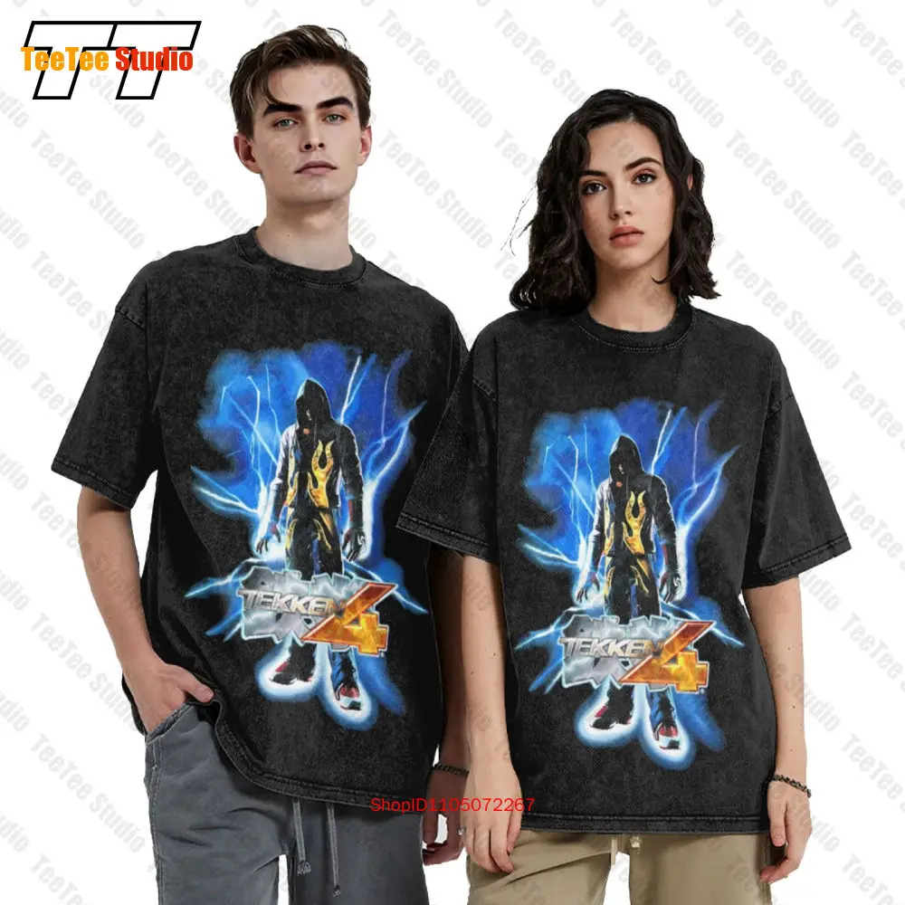 Vintage Tekken 4 Namco Promo A – Retro Gaming T Shirt recenzja i cena